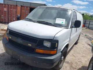 2007 Chevrolet Express Cargo Van with VIN 1GCFG15X071112951, listed as a IAAI auction lot 41896802 with 303,111 mi miles. Bid and sale history available at carsss.com. Image 2.