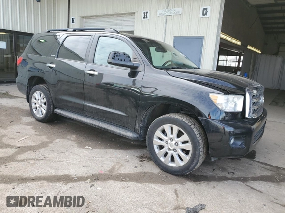 2014 Toyota Sequoia Platinum with VIN 5TDDW5G13ES093998, listed as a Copart auction lot 47240195 with 176,320 mi miles and Salvage Title. Bid and sale history available at carsss.com. Image 4.