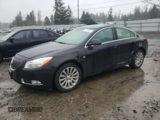 2011 Buick Regal CXL RL4 with VIN W04GS5EC9B1007805, listed as a Copart auction lot 46370505 with 66,035 mi miles and Salvage Title. Bid and sale history available at carsss.com. Image 1.