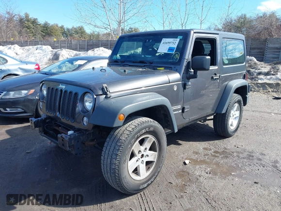 2017 Jeep Wrangler Sport with VIN 1C4AJWAG4HL722176, listed as a IAAI auction lot 41699752 with 72,491 mi miles and . Bid and sale history available at DreamBid. Image 18.