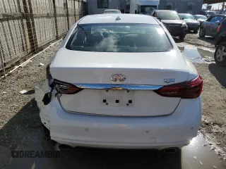 2023 Infiniti Q50 Luxe with VIN JN1EV7BP6PM511826, listed as a Copart auction lot 86655224 with 23,681 mi miles and Salvage Title. Bid and sale history available at DreamBid. Image 6.