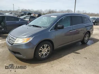 2012 Honda Odyssey EX-L with VIN 5FNRL5H61CB067331, listed as a Copart auction lot 50016455 with 156,020 mi miles and Non Repairable. Bid and sale history available at DreamBid. Image 1.