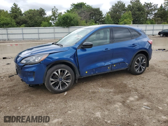 2022 Ford Escape SE with VIN 1FMCU9G68NUB21886, listed as a Copart auction lot 57809415 with 76,186 mi miles and Salvage title. Bid and sale history available at DreamBid. Image 1.