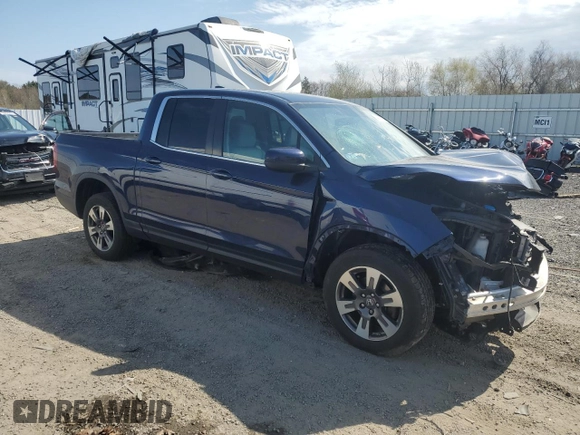 2018 Honda Ridgeline RTL with VIN 5FPYK3F58JB011968, listed as a Copart auction lot 54533215 with Not provided miles and Salvage title. Bid and sale history available at DreamBid. Image 4.