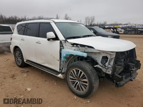 2022 Nissan Armada SL with VIN JN8AY2BD9N9678343, listed as a Copart auction lot 44131235 with 50,207 mi miles and Salvage Title. Bid and sale history available at carsss.com. Image 4.