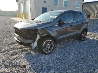2020 Ford EcoSport Titanium z VIN MAJ6S3KL2LC350462, wystawiony jako Copart lot #54240995 z przebiegiem 70 370 mil mil oraz Szkoda całkowita • Salvage title. Historia ofert i sprzedaży dostępna na DreamBid. Obrazek 1.