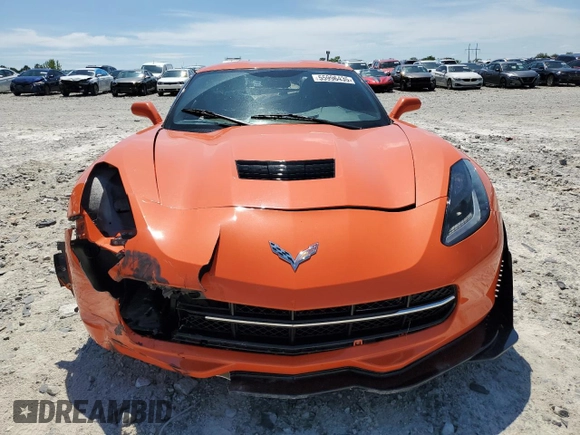 2019 Chevrolet Corvette Z51 1LT with VIN 1G1YH2D79K5115418, listed as a Copart auction lot 55996435 with Not provided miles and Salvage title. Bid and sale history available at DreamBid. Image 5.