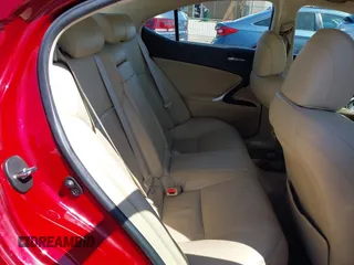 2007 Lexus IS with VIN JTHBK262375027213, listed as a IAAI auction lot 42049349 with 247,534 mi miles. Bid and sale history available at carsss.com. Image 8.