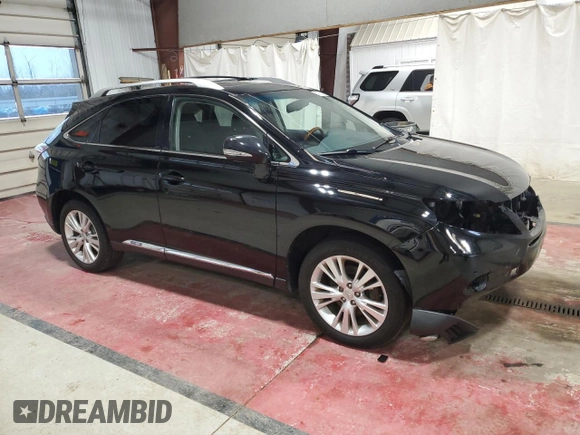 2012 Lexus RX 450h with VIN JTJBC1BA1C2427401, listed as a Copart auction lot 53795875 with 127,947 mi miles and Salvage Title. Bid and sale history available at DreamBid. Image 4.