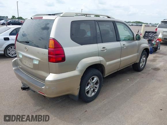 2003 Lexus GX 470 z VIN JTJBT20X930014196, wystawiony jako IAAI lot #42467486 z przebiegiem 282 962 mil mil oraz . Historia ofert i sprzedaży dostępna na DreamBid. Obrazek 4.