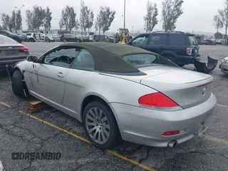 2005 BMW 6 Series 645Ci with VIN WBAEK73495B324371, listed as a IAAI auction lot 41496290 with 109,251 mi miles. Bid and sale history available at carsss.com. Image 3.