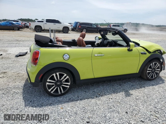 2022 MINI Convertible Cooper S z VIN WMW43DL0XN3P09016, wystawiony jako Copart lot #56379755 z przebiegiem 32 509 mil mil oraz Szkoda całkowita • Salvage title. Historia ofert i sprzedaży dostępna na DreamBid. Obrazek 3.