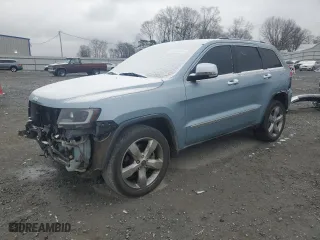 2013 Jeep Grand Cherokee Limited with VIN 1C4RJFBT0DC573452, listed as a Copart auction lot 45848055 with 202,496 mi miles and Salvage Title. Bid and sale history available at carsss.com. Image 1.