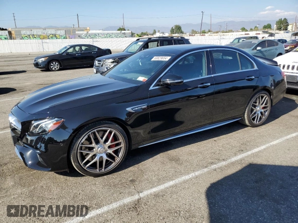 2018 Mercedes-Benz E-Class AMG E 63 S with VIN WDDZF8KB3JA363915, listed as a Copart auction lot 69829654 with 19,485 mi miles and Salvage Title. Bid and sale history available at carsss.com. Image 1.