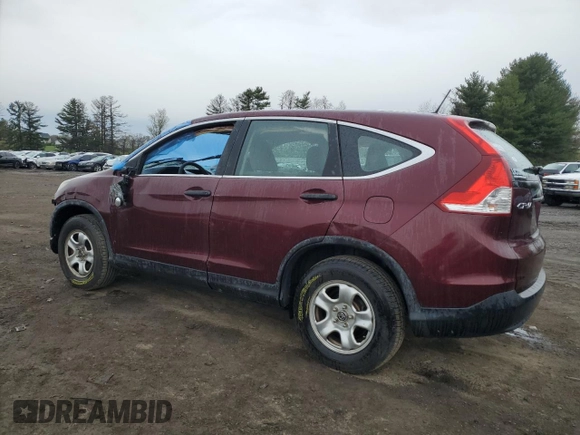 2013 Honda CR-V LX with VIN 5J6RM3H37DL033099, listed as a Copart auction lot 52578235 with 122,548 mi miles and Salvage Title. Bid and sale history available at carsss.com. Image 2.