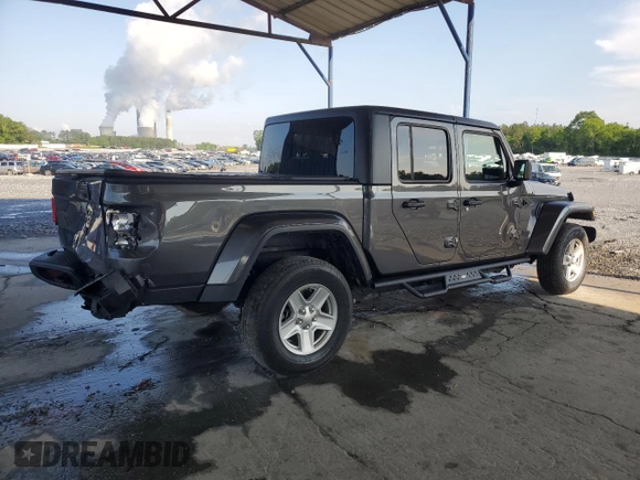 2022 Jeep Gladiator Texas Trail with VIN 1C6HJTAG5NL121505, listed as a Copart auction lot 57037625 with 55,091 mi miles and Salvage title. Bid and sale history available at DreamBid. Image 3.