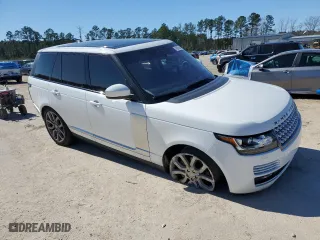 2017 Land Rover Range Rover with VIN SALGS2FE1HA348797, listed as a Copart auction lot 45932065 with 104,557 mi miles and Salvage Title. Bid and sale history available at carsss.com. Image 4.