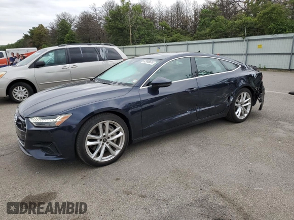 2021 Audi A7 Premium Plus with VIN WAUR2AF26MN081141, listed as a Copart auction lot 62946624 with 27,260 mi miles and Salvage Title. Bid and sale history available at carsss.com. Image 1.
