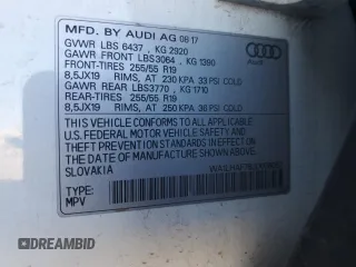 2018 Audi Q7 Premium Plus z VIN WA1LHAF76JD008057, wystawiony jako Copart lot #45675845 z przebiegiem 120 165 mil mil oraz Szkoda całkowita • Salvage title. Historia ofert i sprzedaży dostępna na DreamBid. Obrazek 13.