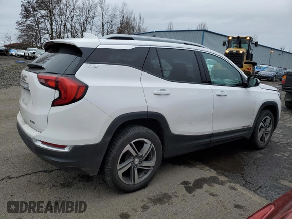 2021 GMC Terrain SLT with VIN 3GKALVEV1ML314007, listed as a Copart auction lot 44845655 with 74,673 mi miles and Salvage Title. Bid and sale history available at DreamBid. Image 3.