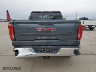 2019 GMC Sierra 1500 SLT with VIN 3GTU9DED6KG142555, listed as a Copart auction lot 45542165 with 93,046 mi miles and Salvage Title. Bid and sale history available at carsss.com. Image 6.