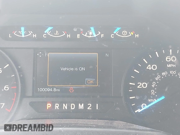2017 Ford F-150 XL with VIN 1FTEW1CF4HKC80743, listed as a IAAI auction lot 41728068 with 100,094 mi miles. Bid and sale history available at carsss.com. Image 7.
