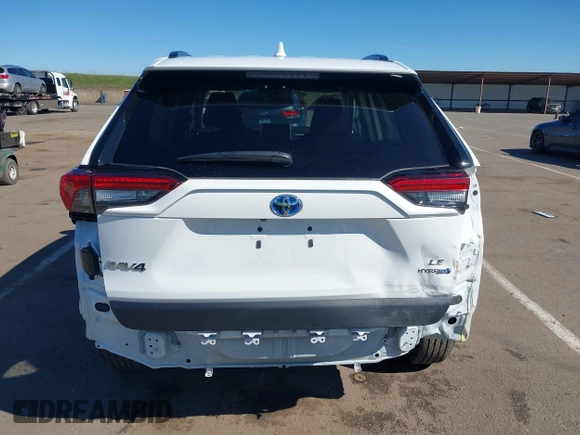 2023 Toyota RAV4 Hybrid LE with VIN 4T3MWRFV8PU097560, listed as a IAAI auction lot 41662609 with 21,004 mi miles. Bid and sale history available at carsss.com. Image 17.