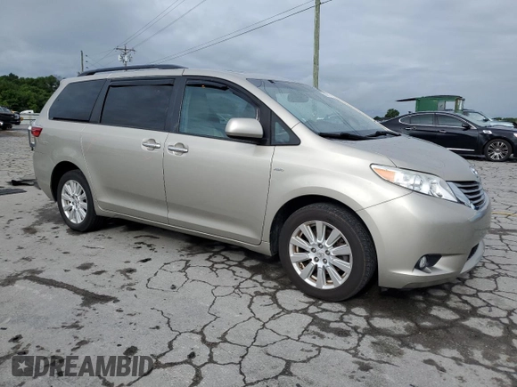 2017 Toyota Sienna XLE with VIN 5TDDZ3DC7HS170619, listed as a Copart auction lot 58575075 with 153,184 mi miles and Clean title. Bid and sale history available at DreamBid. Image 4.