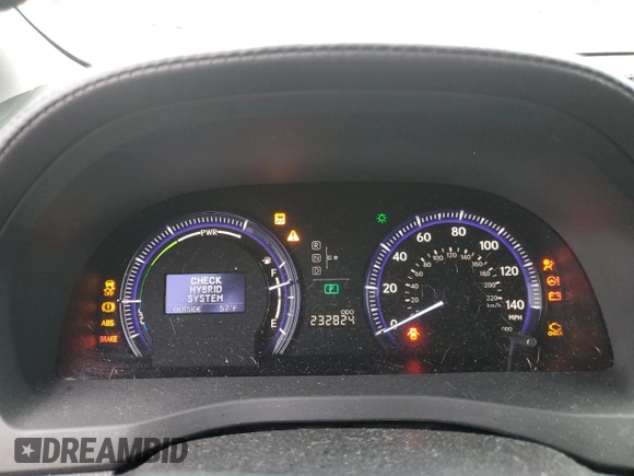 2010 Lexus HS 250h with VIN JTHBB1BA7A2013315, listed as a Copart auction lot 86163544 with 232,824 mi miles and Clean Title. Bid and sale history available at DreamBid. Image 9.