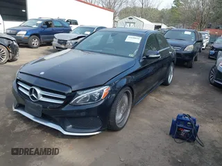 2015 Mercedes-Benz C-Class C 400 with VIN 55SWF6GB6FU010138, listed as a IAAI auction lot 41698016 with 150,824 mi miles. Bid and sale history available at carsss.com. Image 17.
