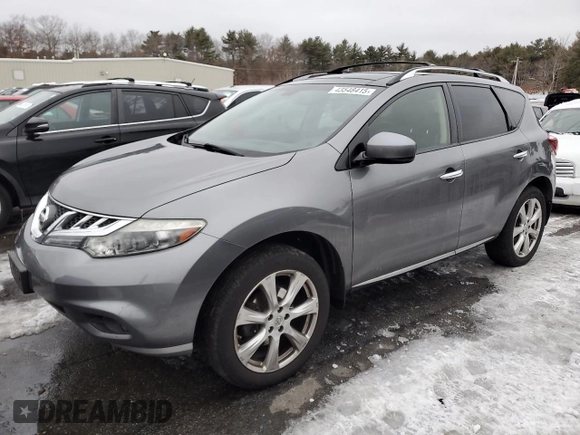 2013 Nissan Murano SV with VIN JN8AZ1MW7DW312161, listed as a Copart auction lot 43548415 with 89,304 mi miles and Salvage Title. Bid and sale history available at carsss.com. Image 1.