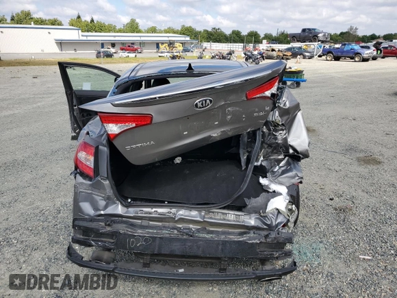 2013 Kia Optima SX with VIN 5XXGR4A65DG148700, listed as a Copart auction lot 54791325 with 20,146 mi miles and Salvage title. Bid and sale history available at DreamBid. Image 6.