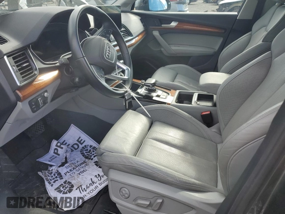 2022 Audi Q5 S line Prestige with VIN WA1FAAFY5N2005758, listed as a Copart auction lot 44140635 with 30,765 mi miles and Salvage title. Bid and sale history available at DreamBid. Image 7.