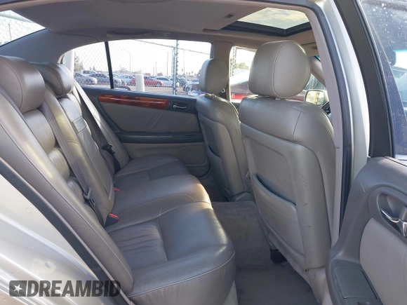 2000 Lexus GS 300 with VIN JT8BD68S1Y0089206, listed as a IAAI auction lot 41895037 with 267,576 mi miles and . Bid and sale history available at DreamBid. Image 8.