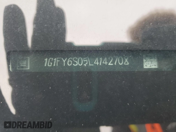 2020 Chevrolet Bolt EV LT with VIN 1G1FY6S05L4142708, listed as a Copart auction lot 43657025 with 41,992 mi miles and Salvage title. Bid and sale history available at DreamBid. Image 14.