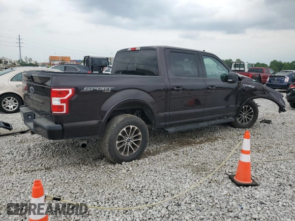 2020 Ford F-150 XL with VIN 1FTEW1E57LFB56617, listed as a Copart auction lot 56384545 with 171,336 mi miles and Salvage title. Bid and sale history available at DreamBid. Image 3.
