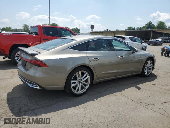 2021 Audi A7 Premium Plus with VIN WAUR2AF24MN012335, listed as a Copart auction lot 65031695 with 37,862 mi miles and Salvage title. Bid and sale history available at DreamBid. Image 3.