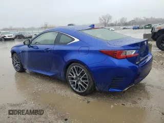 2016 Lexus RC 350 F Sport with VIN JTHSE5BC9G5006793, listed as a Copart auction lot 47349695 with 107,676 mi miles and Salvage title. Bid and sale history available at DreamBid. Image 2.