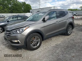 2017 Hyundai Santa Fe 2.4L with VIN 5XYZU3LB3HG387935, listed as a Copart auction lot 57442735 with 90,637 mi miles and Salvage title. Bid and sale history available at DreamBid. Image 1.
