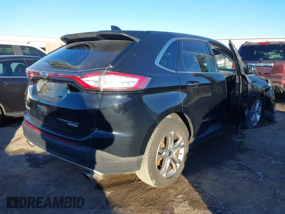 2016 Ford Edge Titanium with VIN 2FMPK3K96GBB12313, listed as a IAAI auction lot 41257855 with 130,329 mi miles. Bid and sale history available at carsss.com. Image 4.