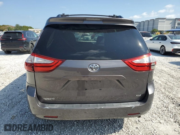 2015 Toyota Sienna XLE with VIN 5TDYK3DCXFS672544, listed as a Copart auction lot 52135735 with 181,780 mi miles and Salvage Title. Bid and sale history available at carsss.com. Image 6.