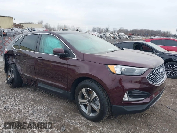 2024 Ford Edge SEL z VIN 2FMPK4J94RBA23897, wystawiony jako IAAI lot #41810930 z przebiegiem 7 110 mil mil oraz . Historia ofert i sprzedaży dostępna na DreamBid. Obrazek 1.