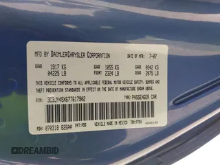 2007 Chrysler PT Cruiser with VIN 3C3JY45X67T617902, listed as a IAAI auction lot 42742330 with Not provided miles and . Bid and sale history available at DreamBid. Image 9.