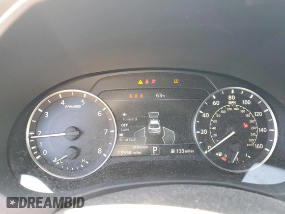 2023 Infiniti QX55 Luxe with VIN 3PCAJ5JR9PF118989, listed as a Copart auction lot 48352715 with 13,558 mi miles and Salvage title. Bid and sale history available at DreamBid. Image 9.