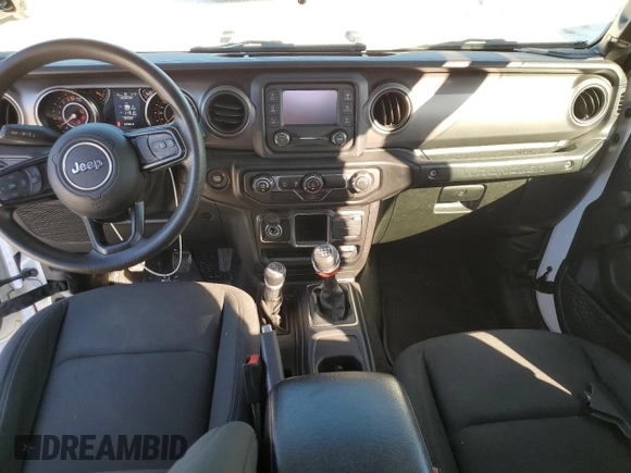 2021 Jeep Wrangler Sport with VIN 1C4GJXAG2MW767559, listed as a Copart auction lot 82108354 with 32,728 mi miles and Salvage Title. Bid and sale history available at DreamBid. Image 8.