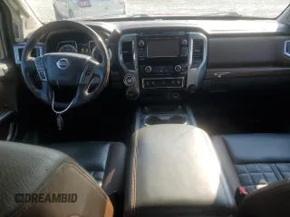 2016 Nissan Titan Platinum Reserve with VIN 1N6BA1F48GN507244, listed as a Copart auction lot 63213795 with 115,124 mi miles and Salvage title. Bid and sale history available at DreamBid. Image 8.