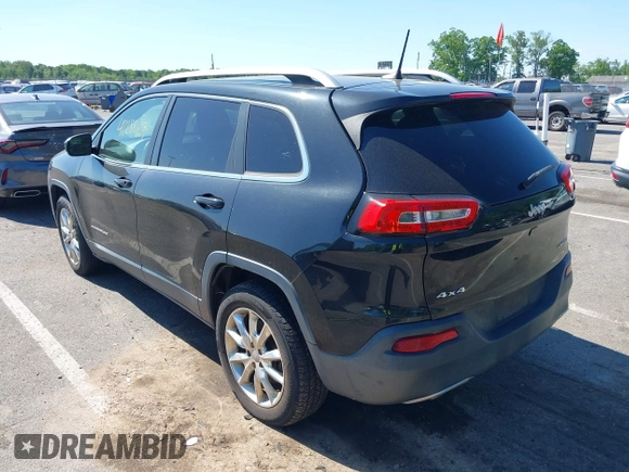 2016 Jeep Cherokee Limited with VIN 1C4PJMDB7GW318803, listed as a IAAI auction lot 42288603 with 170,103 mi miles and . Bid and sale history available at DreamBid. Image 3.