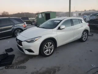 2018 Infiniti QX30 ESSENTIAL with VIN SJKCH5CP2JA042447, listed as a Copart auction lot 83624744 with 76,200 mi miles and Salvage Title. Bid and sale history available at carsss.com. Image 1.