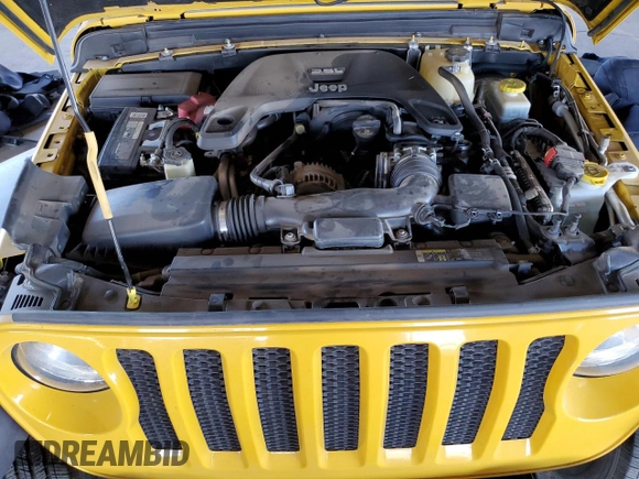 2018 Jeep Wrangler Unlimited Sport z VIN 1C4HJXDG9JW291015, wystawiony jako Copart lot #46114545 z przebiegiem 81 288 mil mil oraz Szkoda całkowita • Salvage title. Historia ofert i sprzedaży dostępna na DreamBid. Obrazek 13.