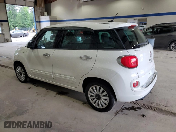 2014 FIAT 500L Easy z VIN ZFBCFABH9EZ019012, wystawiony jako Copart lot #63254015 z przebiegiem 57 078 mil mil oraz Czysty tytuł • Clean title. Historia ofert i sprzedaży dostępna na DreamBid. Obrazek 2.